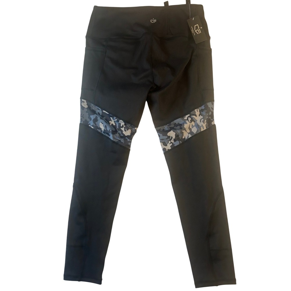 Concealed Carry Apparel Women XL Black Camo Holster Leggings‎ High Waist Pockets